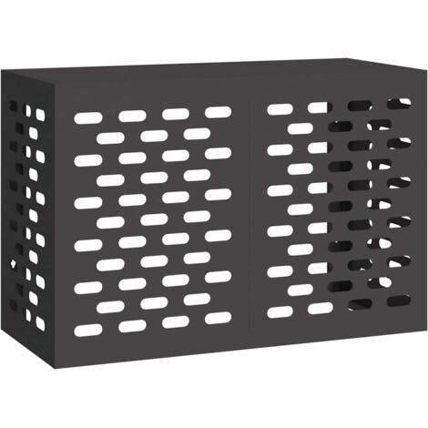 Funda para Aire Acondicionado Negro 90 x 40 x 60 cm Acero vidaXL