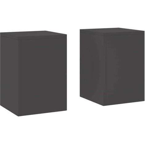 Soportes para plantas 2 pcs Negro 24 x 24 x 35 cm Acero vidaXL