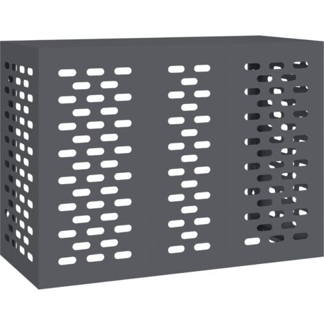 Funda para Aire Acondicionado Antracita 110 x 50 x 80 cm Acero vidaXL
