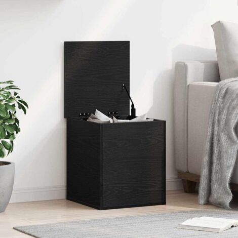 Caja de Almacenamiento Roble negro 40 x 42 x 46 cm vidaXL