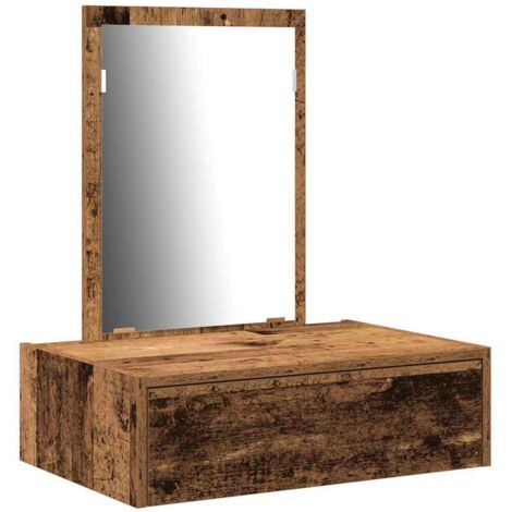 Mesa de tocador Marrón 60 x 40 x 70 cm Madera contrachapada vidaXL