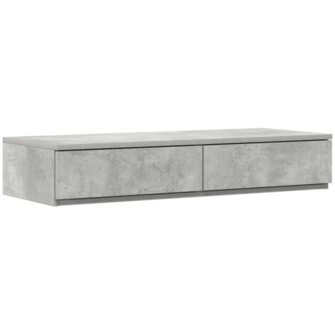Cajones de cama con cajón Gris Concreto 90 x 36,5 x 16,5 cm vidaXL (1/5)
