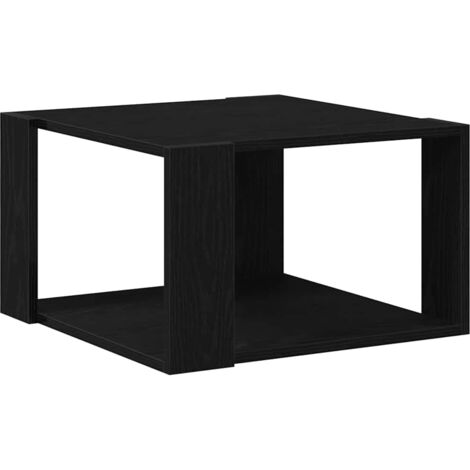 Mesa de Café Roble negro 85 x 55 x 31 cm Madera contrachapada vidaXL