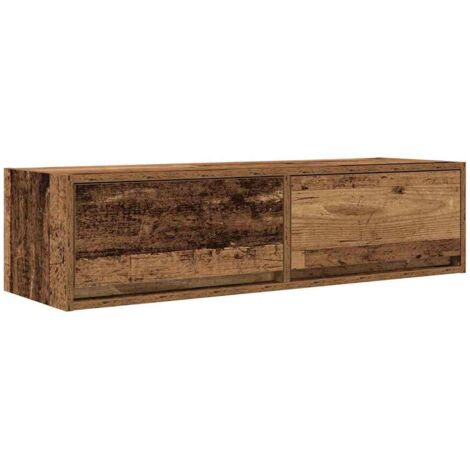 vidaXL Mueble de TV madera de ingeniería envejecida 100x31x25,5 cm (1/5)