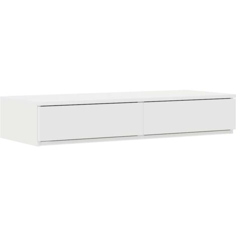 Cajones de cama Blanco 75 x 36.5 x 16.5 cm Madera contrachapada vidaXL