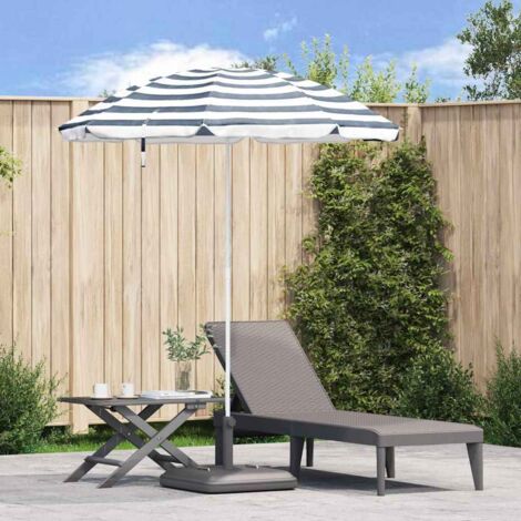 Sombrilla de jardín Poliéster 170T Azul y Blanco vidaXL