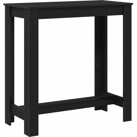 Mesa de Bar Roble Negro 102 x 50 x 103.5 cm vidaXL