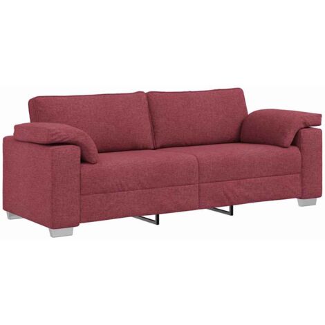 Sofá Rojo vino 219 x 77 x 82 cm tela vidaXL (1/5)