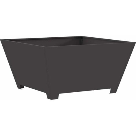 Hoguera Negro 80 x 80 x 40 cm Acero vidaXL