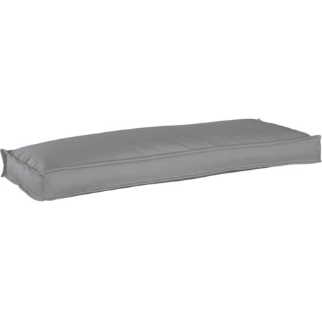Cojín de palé para banco Gris 110 x 40 x 8 cm Tela Oxford vidaXL
