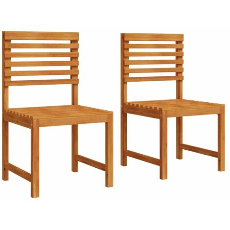 Silla de Jardín 2 pcs Marrón 50 x 50 x 91cm vidaXL