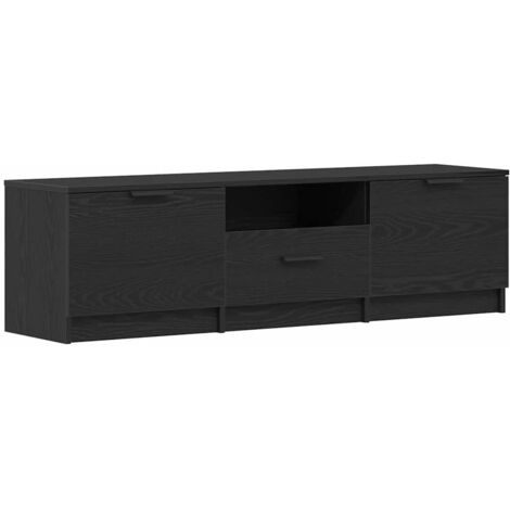 Gabinete de TV Negro 140 x 35 x 40 cm Madera contrachapada vidaXL