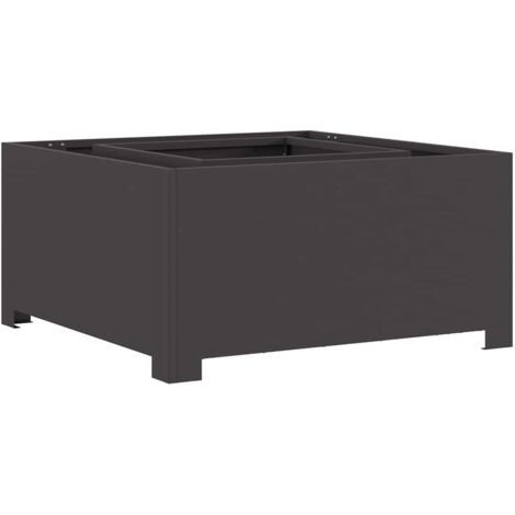 Hoguera Negro 80 x 80 x 40 cm Acero laminado en frío vidaXL
