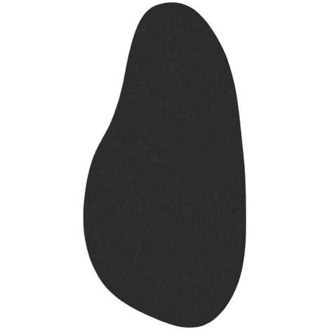 Alfombra HUARTE Negro 100 x 200 cm Poliéster vidaXL (1/5)