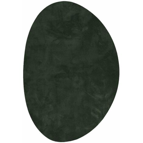 Alfombra HUARTE Verde bosque 140 x 200 cm Poliéster vidaXL