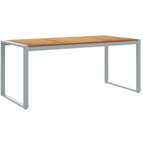 Mesa de comedor de jardín Gris 180 x 90 x 75 cm vidaXL