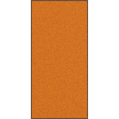 Felpudo Otro Naranja y Negro 120 x 250 cm Poliamida y PVC vidaXL