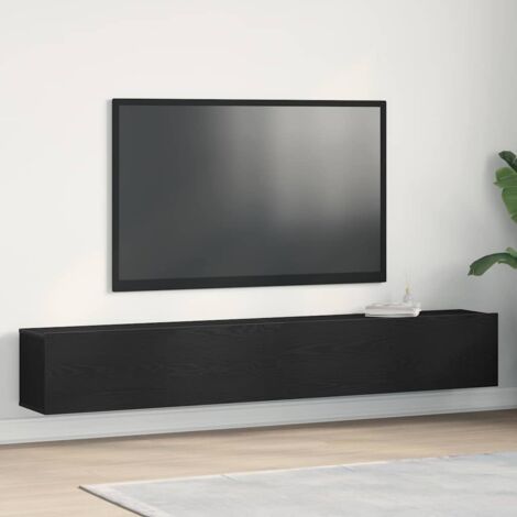 Gabinete de TV 2 pcs Negro 100 x 30 x 30 cm vidaXL