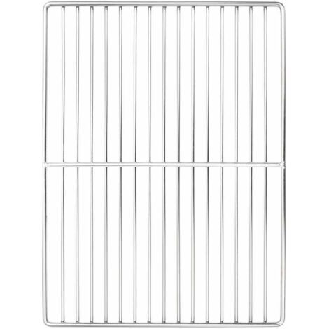 Rejilla de parrilla Plateado 40 x 30 cm Acero inoxidable vidaXL (1/5)
