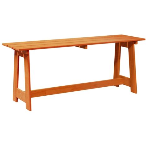Banco de exterior Marrón 119 x 35 x 47 cm Madera maciza de pino vidaXL
