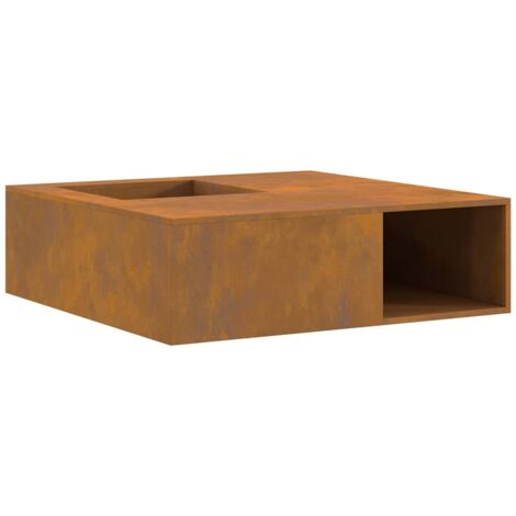 Hoguera Marrón 100 x 100 x 30 cm Acero oxidado vidaXL