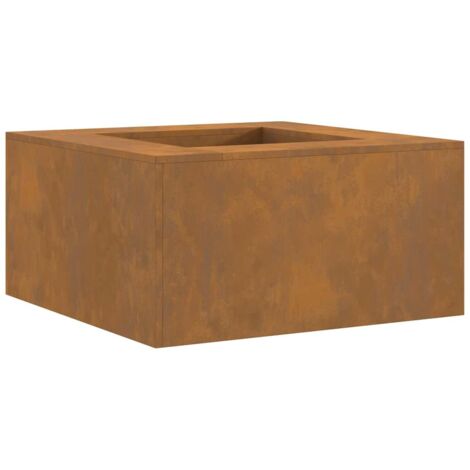 Hoguera Marrón 80 x 80 x 40 cm Acero oxidado vidaXL
