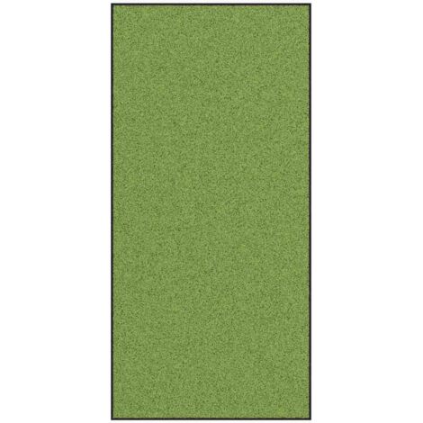 Felpudo Otro Verde y Negro 120 x 250 cm Poliamida y PVC vidaXL