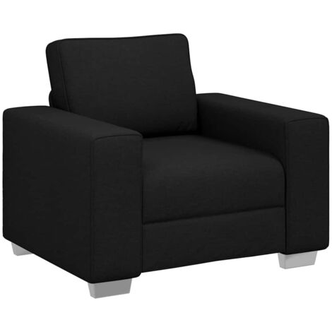 Sofá Negro 100 x 77 x 82 cm tela vidaXL