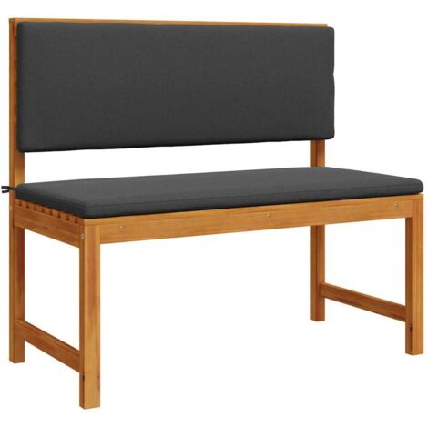 Banco de jardín Marrón 100 x 50 x 91cm Madera maciza de Acacia vidaXL
