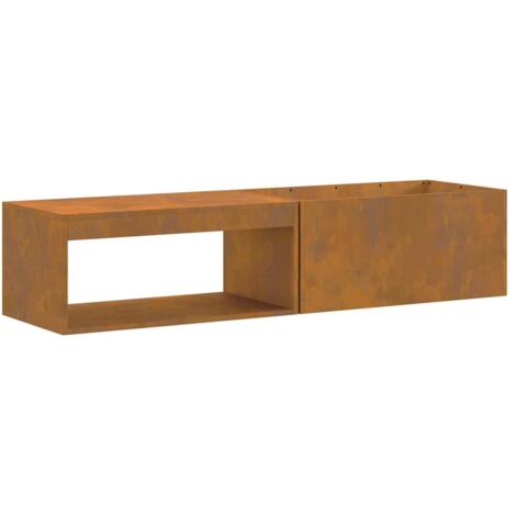 Hoguera Marrón 160 x 45 x 35 cm Acero vidaXL