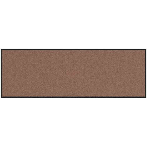 Felpudo Otro Marrón y Negro 60 x 180 cm Polipropileno y vinilo vidaXL