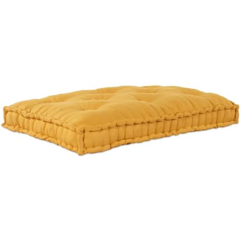 Cojín para Sofá Pallet Amarillo tela vidaXL