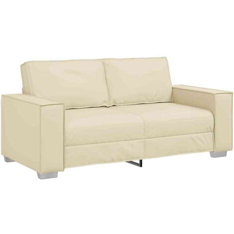 Sofá Crema 180 x 78 x 84 cm tela vidaXL