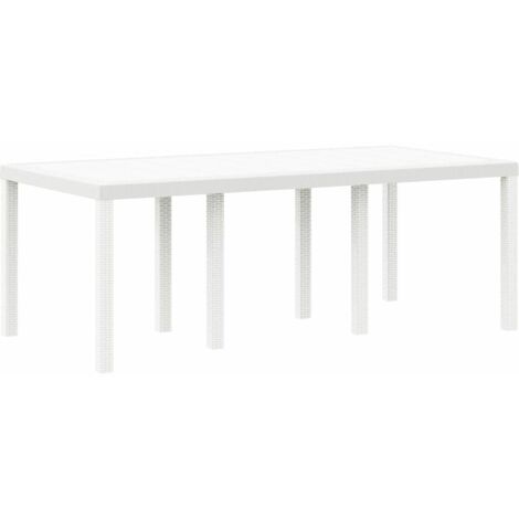 Mesa de Jardín 200 x 100 x 73 cm ratán sintético vidaXL