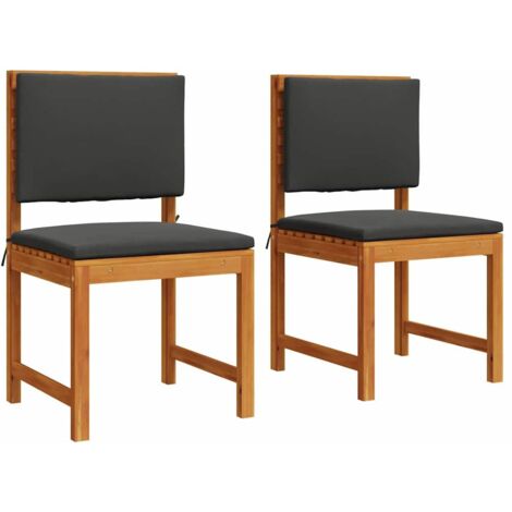 Silla de Jardín 2 pcs Marrón 50 x 50 x 91cm vidaXL
