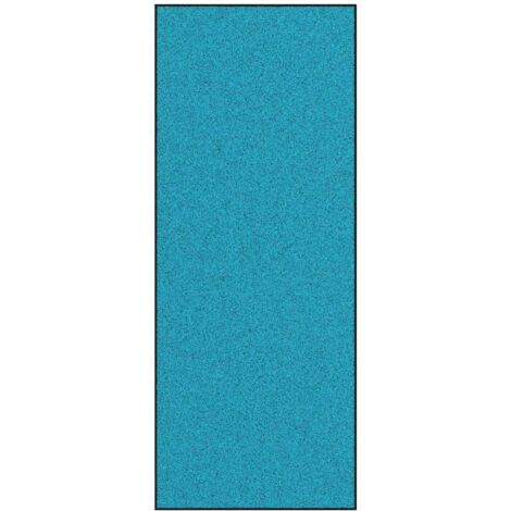 Felpudo Otro Cian y Negro 120 x 300 cm Poliamida y PVC vidaXL