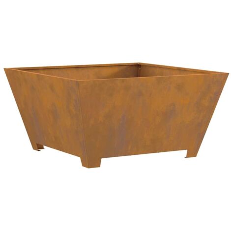 Hoguera Marrón 80 x 80 x 40 cm Acero vidaXL