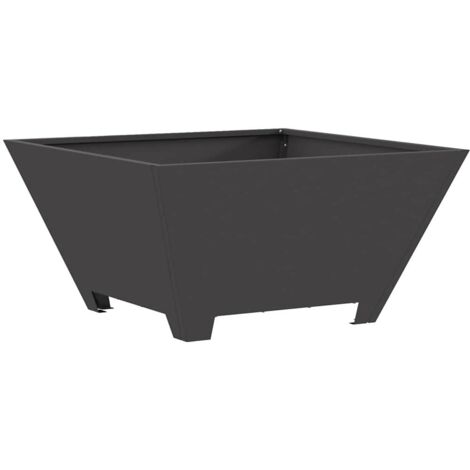 Hoguera Negro 60 x 60 x 30 cm Acero vidaXL