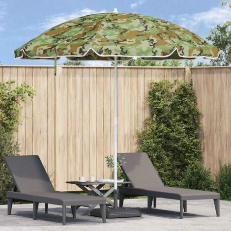 Sombrilla de jardín 263 x 263 x 272 cm Poliéster 170T Camuflaje vidaXL (1/5)