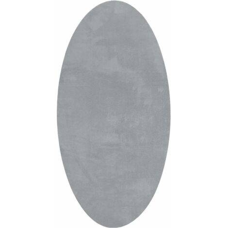 Alfombra HUARTE Gris 80 x 150 cm Poliéster vidaXL (1/5)