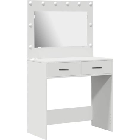 Mesa de Tocador Blanco 78.5 x 41 x 135 cm Madera contrachapada vidaXL