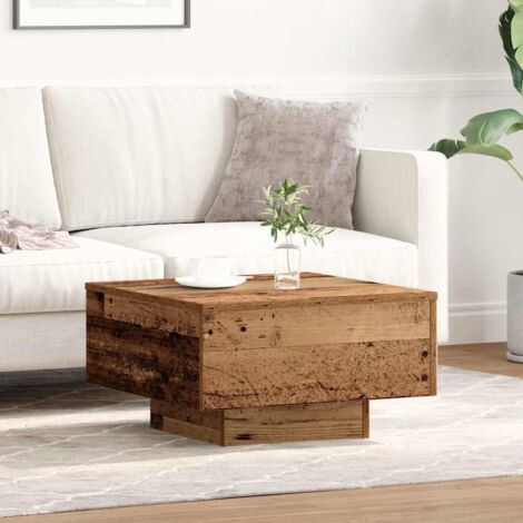 Mesa de Café Madera vieja 55 x 55 x 31 cm Madera contrachapada vidaXL (1/5)