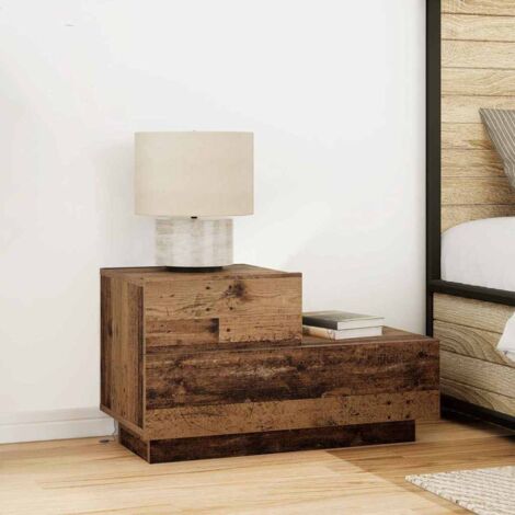 Armario de Noche con cajón Madera Vieja 70 x 36 x 40.5 cm vidaXL