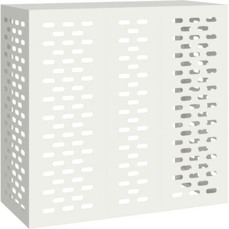Funda para Aire Acondicionado Blanco 110 x 50 x 105 cm Acero vidaXL