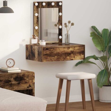 Mesa de tocador Marrón 60 x 40 x 70 cm Madera contrachapada vidaXL