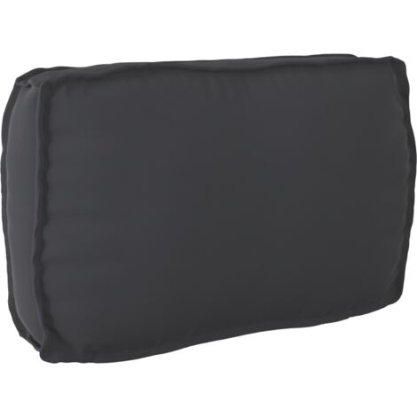 Cojín de palé para respaldo Negro 70 x 40 x 12 cm Tela Oxford vidaXL