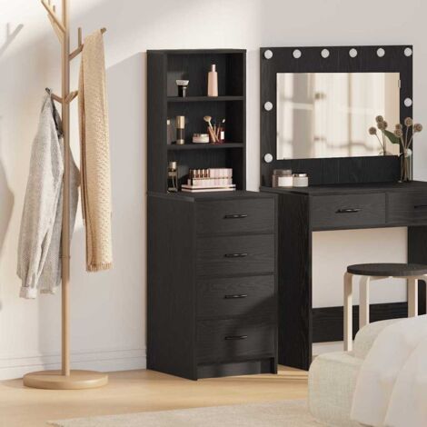 Alacena Roble negro 40 x 41 x 135 cm Madera contrachapada vidaXL (1/5)