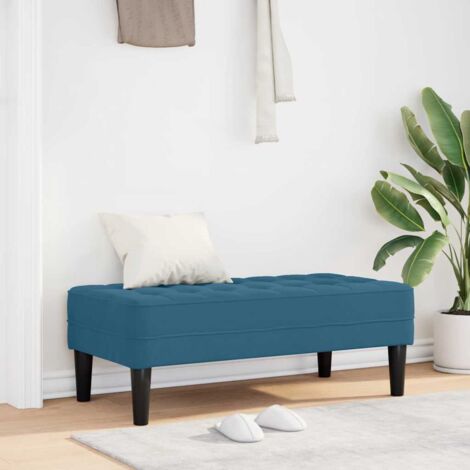 Banco Azul 113 x 57 x 39 cm Terciopelo vidaXL