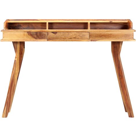 Escritorio de madera maciza de sheesham 115x50x85 cm vidaXL