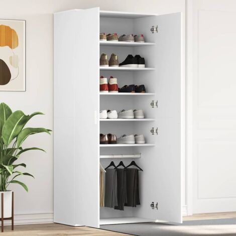 Armario Zapatero 80 x 39 x 178 cm Madera de ingeniería vidaXL (1/5)